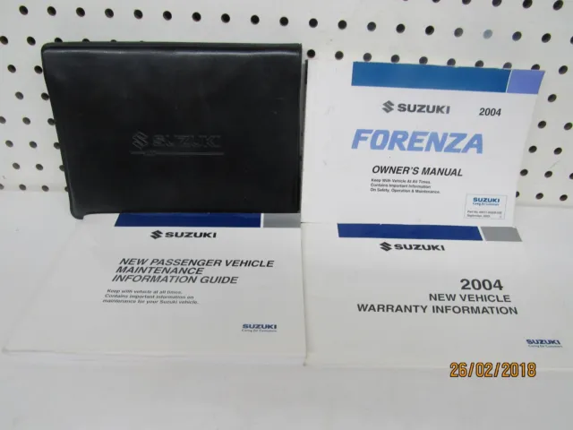 2004 Suzuki Forenza Owners Manual Set    FREE SHIPPING