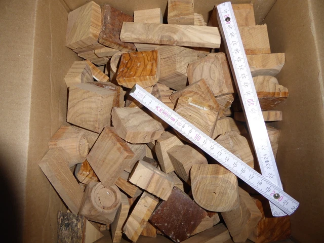 2kg Holzreste Drechselholz Abschnitte Edelholz Bastelholz Pen Blank