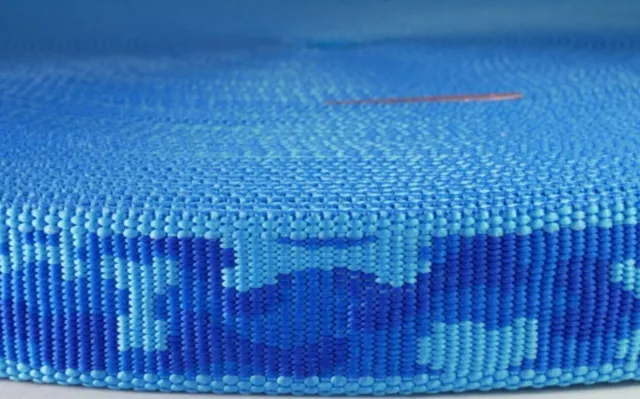 Tejido de polipropileno de camuflaje azul 20 mm