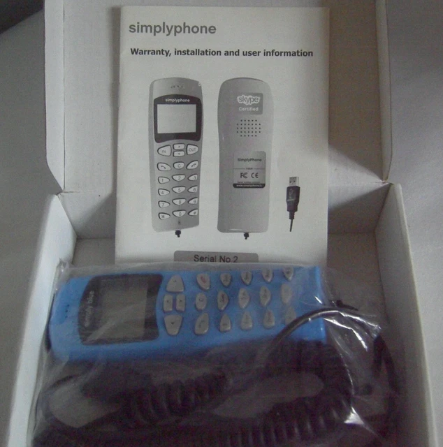Simply Phone  Skyped Certified  VIOP Phone For Free Internet Telephony