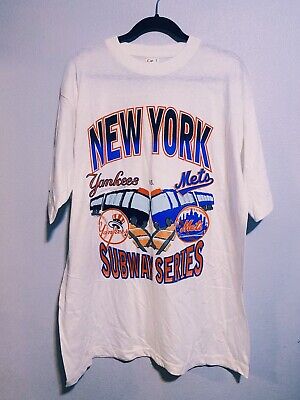 VINTAGE OG 00’S 00’ New York Yankees VS Mets Subway Series T-Shirt MLB ...