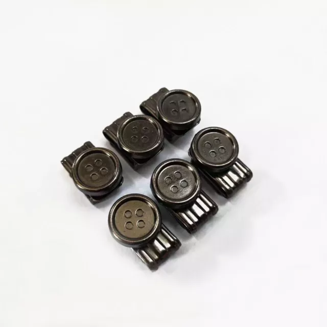 10pcs Unisex Jeans Button Retractable Adjustable Removable Round Metal  Button