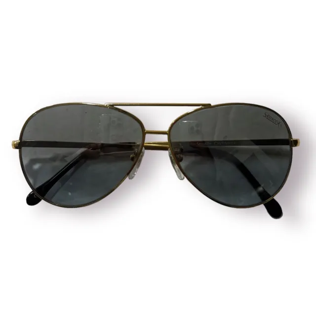 Vintage Sensor-X WSNX0457 M647 Gold Metal Aviator Sunglasses