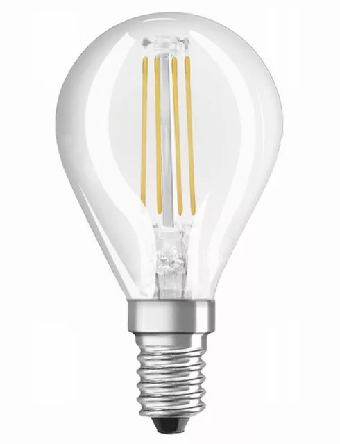 Bellalux E14 LED Filament-Leuchtmittel in Tropfenform 40 W Ersatz warmes Licht 2