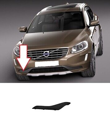 Per VOLVO XC60 2013-2017 NUOVO Paraurti Anteriore Stampaggio Trim Nero Sinistro N/S 