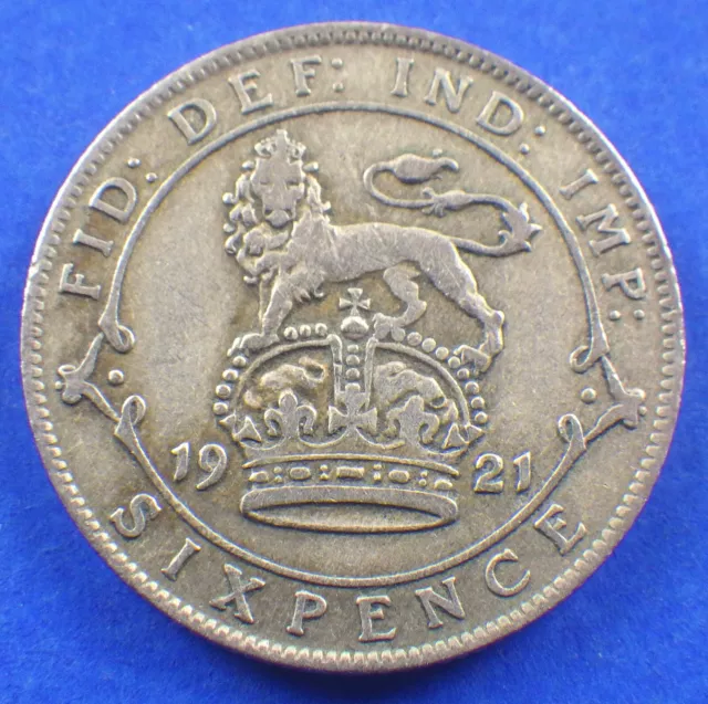 Gap filler King George V 1921 sixpence - jwhitt60 coins