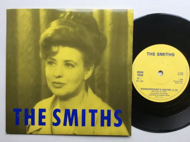 THE SMITHS "shakespeare's sister" orig UK 1985 ROUGH TRADE label 7" single MINT-