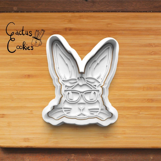 Hollina con gafas cortador de Pascua molde de corte sello Clay Cutter cortador de arcilla