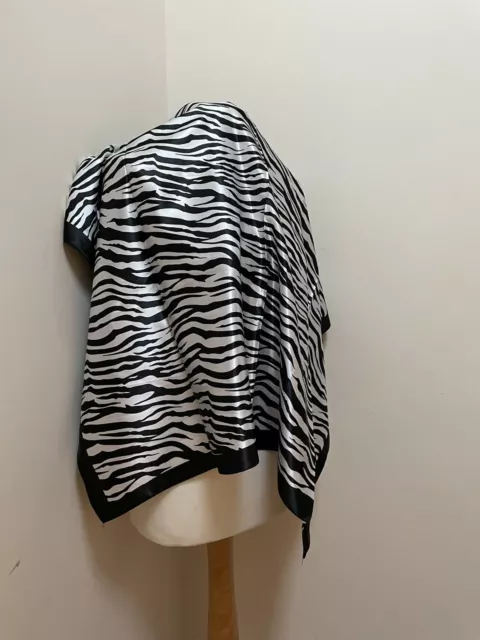 NEW Black/White Zebra Print Head Scarf Ladies Womens Hijab Shawl Present Gift UK