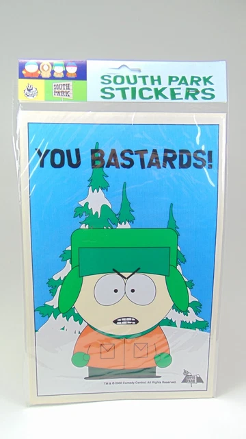 Stickers Autocollant 30 Cm X 20 Cm South Park Comedy Central Vintage 2000 Kyle