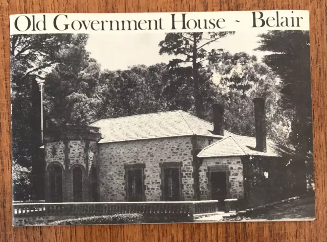 Old Government House Belair South Australia Recreational Park Booklet