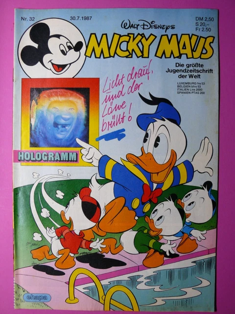 Micky Maus Walt Disneys Nr.: 32 / 30.7.1987 Jahre Comicheft