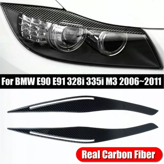 For Ford Mondeo MK4 2007-2013 Light Carbon Headlights Eyebrows