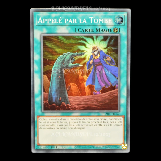 CARTE YUGIOH RA01FR057 Appelé par la Tombe SR Super Rare EUR 4,00 PicClick FR