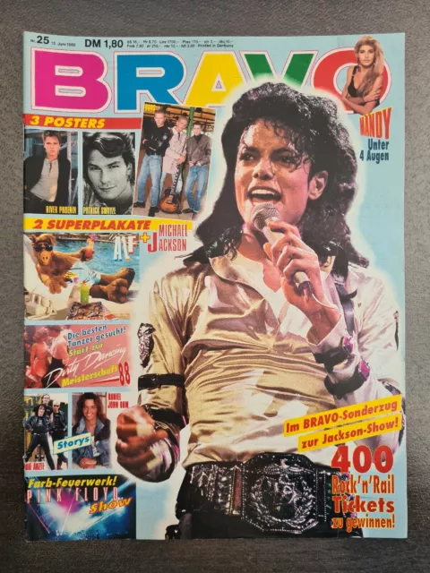 BRAVO 25/1988 Heft Komplett - Michael Jackson, Die Ärzte, Patrick Swayze - Top!
