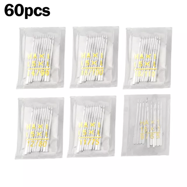 Convenient Sewing Machine Needle Assortment 60 Needles for All Sewing Machines