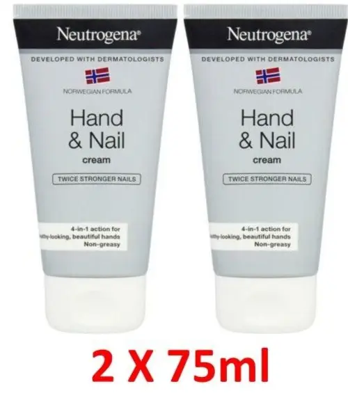 Crema de manos y uñas Neutrogena | uñas dos veces más fuertes | 4 en 1 acciones 75 ml