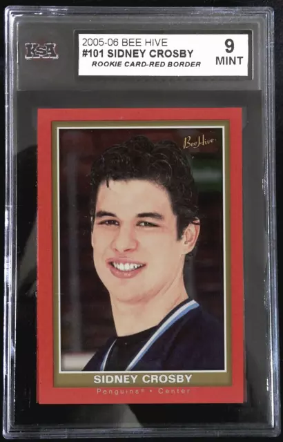 2005-06 UD - Bee Hive  - Rookie Sidney Crosby 101 Red - PSA 9