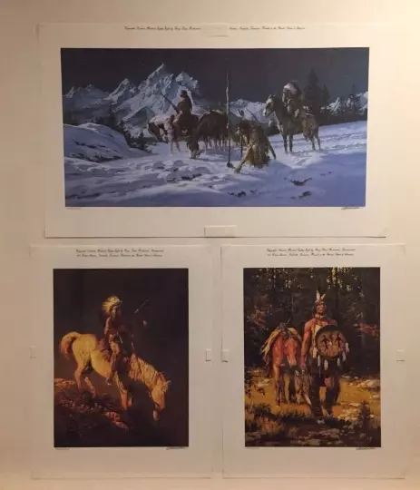 The Vanishing American - Set Of 3 Prints Signed and Numbered by Chuck Ren