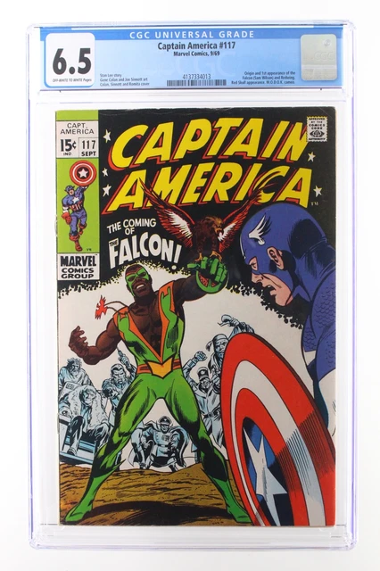 Captain America #117 - Marvel 1969 CGC 6.5 1st Appearance + Origin of The Falcon