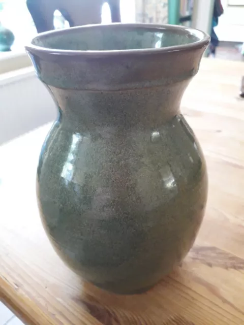 Vintage Green Prinknash Vase