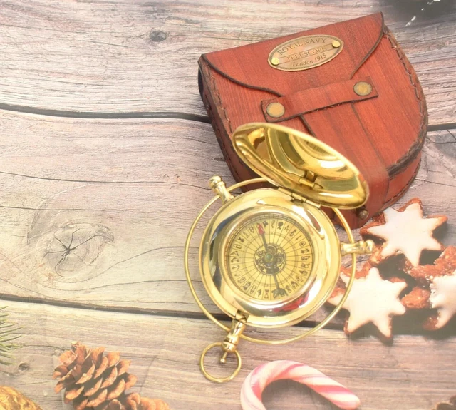 BRASS VINTAGE ZODIAC Compass Symbol Reader Alethiometer The Golden ...