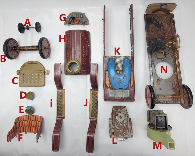 Old Tin Toy Parts FOR SALE! - PicClick