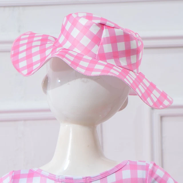 Bambini bambine fancy dress up maschera accessori costume cappello carnevale rosa festa