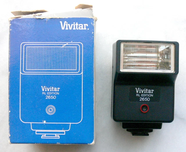 Vivitar 2650 RL Edition Dedicated Flash with Original Box and User's Manual