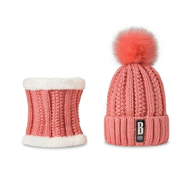 Set De Bufanda De Anillo Y Gorro De Punto Para Mujer Ideal Para Invierno 2019 11