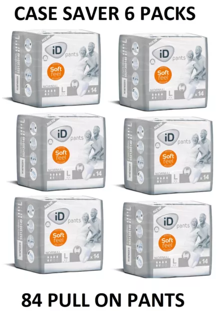 CASE SAVER PACK ID Experts Hose normal groß 6er Packungen mit 14 INKONTINENZ AIDS L