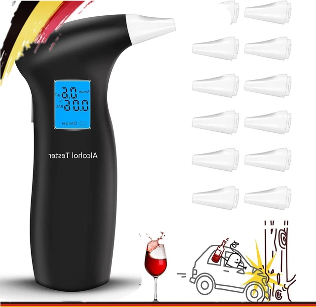 Mopalwin Etilometro Portatile Digitale, Alcool Test Professionale Con