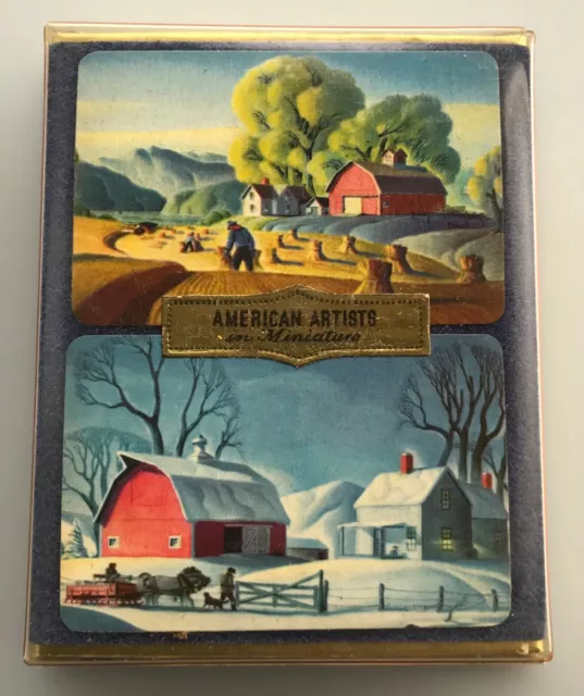 American Artists Miniature Playing Cards Double Deck Dale Nichols 2 decks RARE American Artists Miniature Playing Cards Double Deck Dale Nichols 2 decks RARE