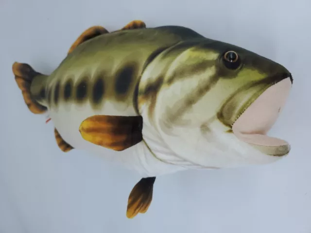 New Wild Republic 21" Living Stream Largemouth Bass Plush Toy 21 Inches Long