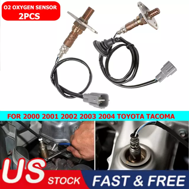 Set (2) O2 Oxygen Sensor Upstream & Downstream Fits Toyota Tacoma 2.7L 2.4L 3.4L