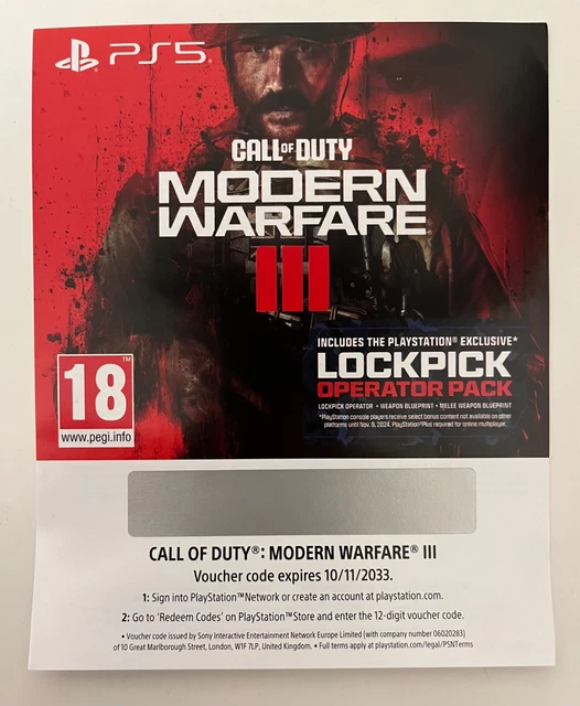 Modern warfare on sale ps4 digital code