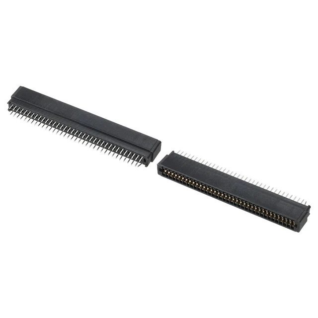 Scheda Bordo Connettore Nero Presa Destra Angolo 72 Pin 2.54mm Passo 2pz