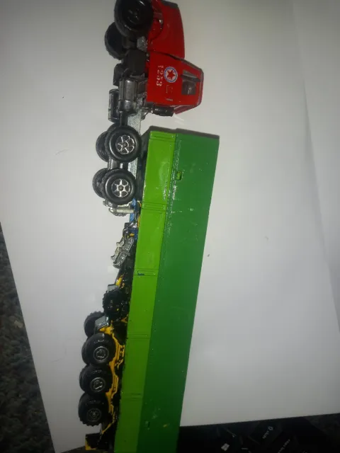 MAJORETTE TRUCK (WHITE Tractor Unit) With Green Trailer Serie 3000 From ...