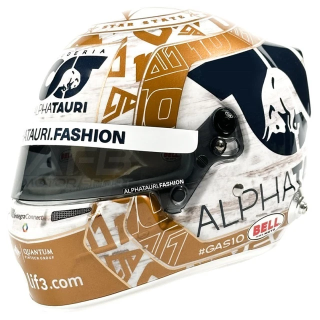 Casque Miniature Pierre Gasly 2023 GP Austin - Échelle 1/2 - MINIHELMET - Neuf