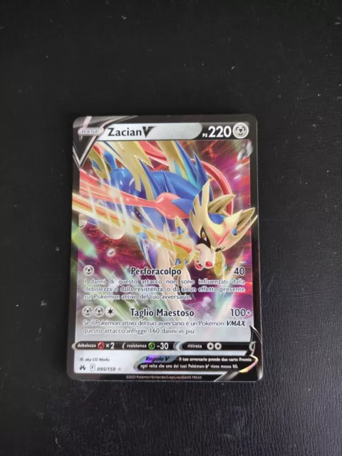 POKEMON CARD ZACIAN V ASTRO - 096/159 HOLO - ZENIT REGALE - ITA NM