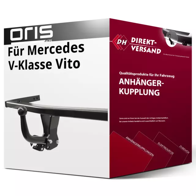 Anhängerkupplung starr für Mercedes V-Klasse Vito 09.2010-05.2014 neu