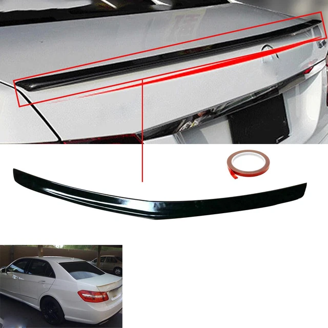 Spoiler labbra stivale posteriore per mercedes classe e w212 lucido nero venditore uk