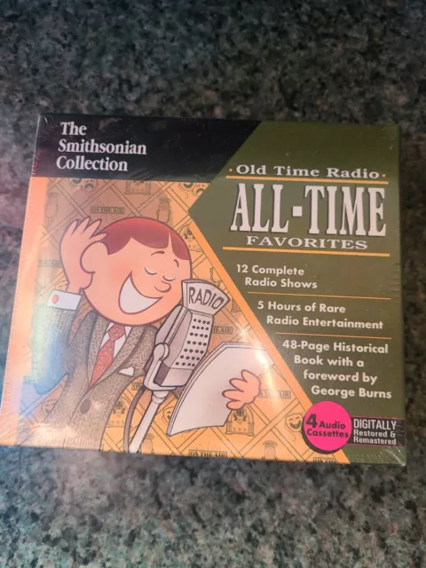 Old Time Radio All-Time Favorites Smithsonian Collection 4AudioCassettes New c34