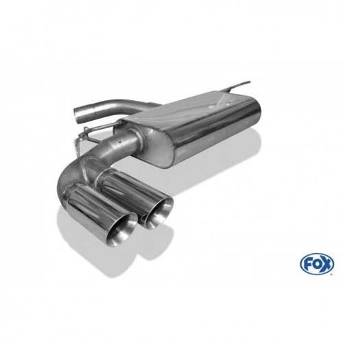 Fox Rennsportanlage 2X80Mm Typ 25 Für Seat Leon Typ 5F Sc
