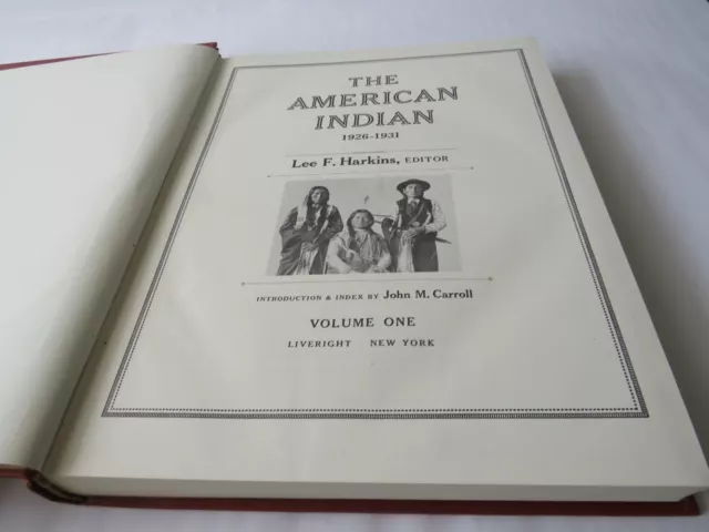 THE AMERICAN INDIAN 1926- 1931, Box in Folio,Tirage 250 Ex, 1970. 6