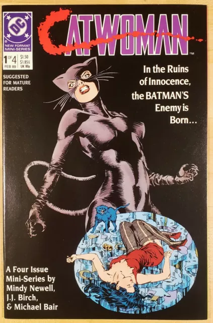 Catwoman #1-4 Mini Series Complete Set 1989 DC Comics (Mature) 