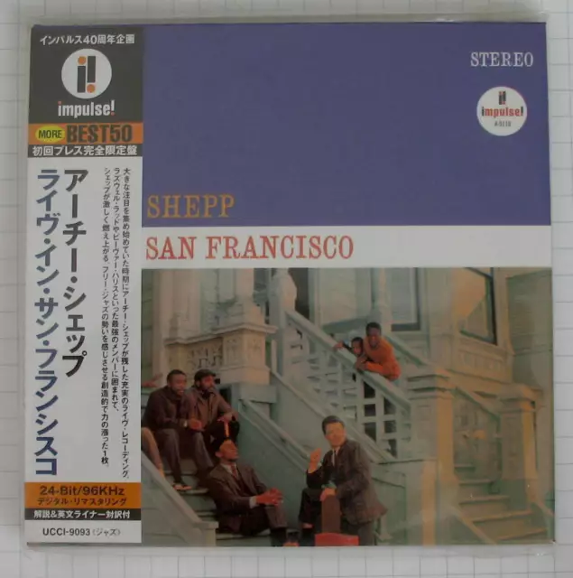 ARCHIE SHEPP - Live In San Francisco REMASTERED JAPAN MINI LP NEU UCCI-9093