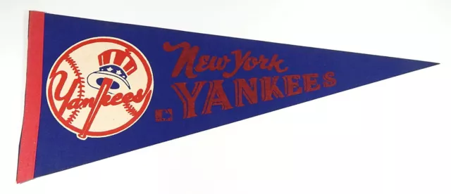 1960's 1970's New York Yankees Vintage Full-Size Pennant