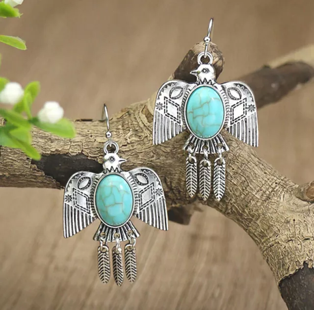 Earrings Horse & Western Jewellery Jewelry Native Usa Eagle Earrings - Silver