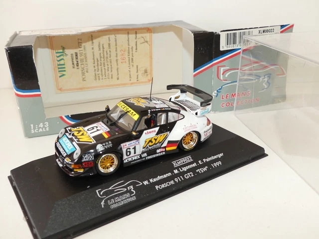 Porsche 911 GT2 N°65 Le Mans 1999 - Minichamps 1/43 - Métal - Occasion